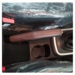 کاور ترمز دستی چرمی مدل SH26 رنگ مشکی زرشکی - Image 2