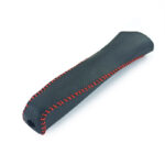 کاور ترمز دستی چرمی مدل SH26 رنگ مشکی دوخت قرمز