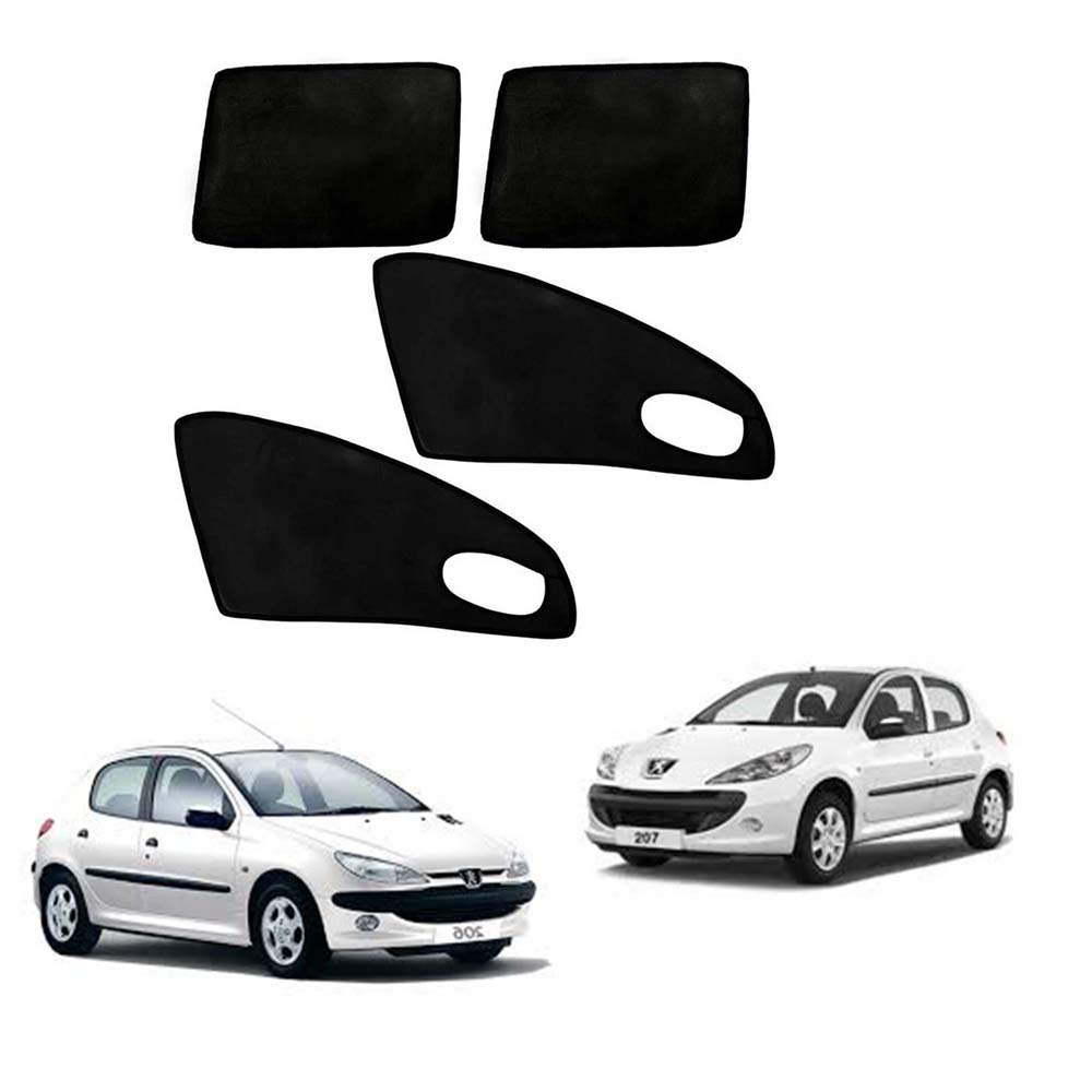 parde tashhoo پرده بغل 4 تکه فابریکی تاشو پژو 206 و 207 و رانا - Image 1