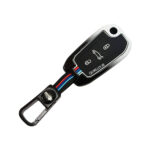 کاور سوییچ فلزی تارا (کلید خور) طرح M-Performance - صندوق پران وسط  - سفید مشکی