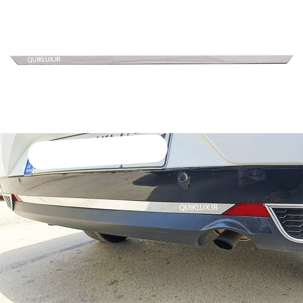 1404022412354 زه پایین سپر عقب تارا نقره ای مات ساده بدون نوشته - Image 1