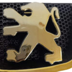 آرم جلو پژو 206 -  آبکاری کروم طلایی - Image 5