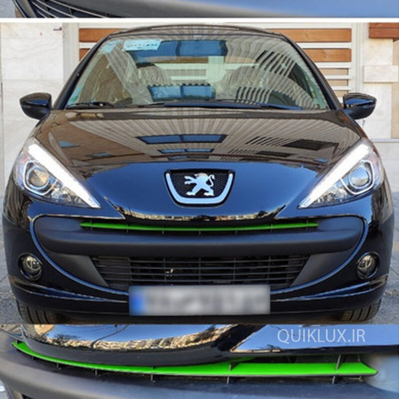 ردلاین چسبی پژو 207 رنگ سبز فسفری