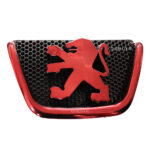 آرم جلو پنجره پژو 206 کروم قرمز