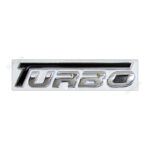 ارم فلزی توربو Turbo مشکی کروم سایز بزرگ 12cm * 2.5cm