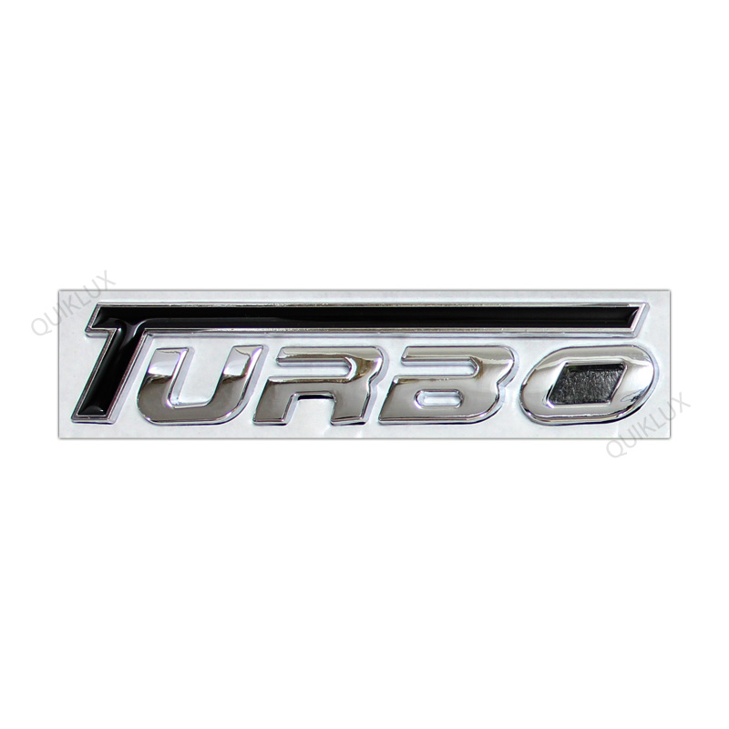 ارم فلزی توربو Turbo مشکی کروم سایز بزرگ 12cm * 2.5cm