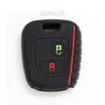 کاور سوییچ سیلیکونی (2 دکمه) آرم پژو طرح دار - مشکی