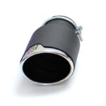 سراگزوز خودرو ریموس گرد - بدنه مشکی - سری کروم