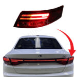 چراغ خطر عقب تارا طرح خطی جدید ( ایساکو ) روی گلگیر سمت شاگرد