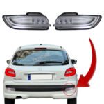 مه شکن عقب پژو 207 طرح سه بعدی SH رنگ دودی