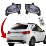 مه شکن عقب کوییک طرح سه بعدی SH رنگ دودی (مولتی کالر)