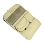 کیف چرمی نظم دهنده پشت صندلی خودرو رنگ کرم