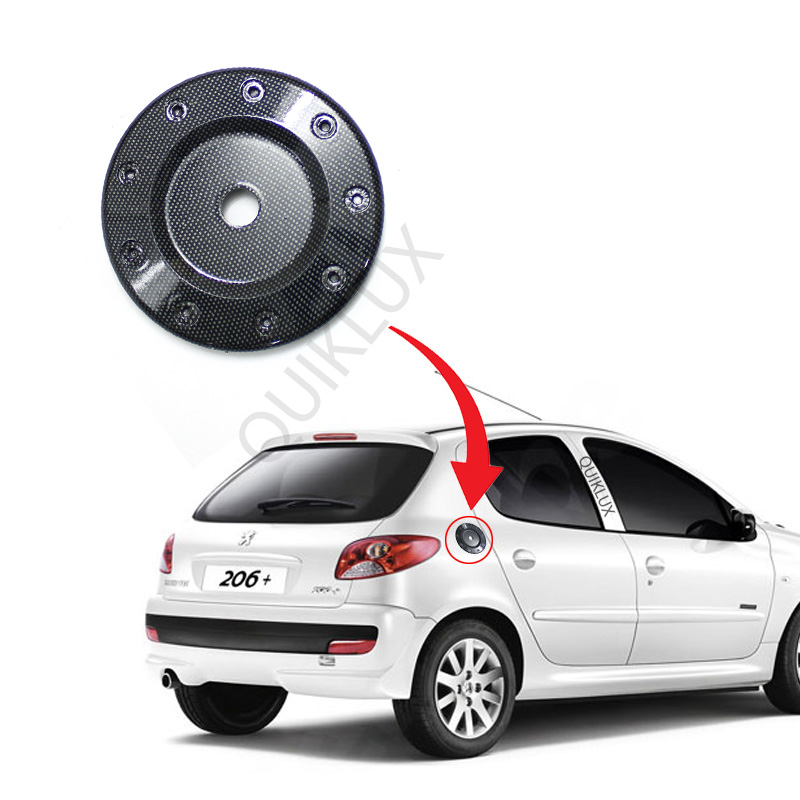 درب باک خودرو پژو 206 و 207 فلزی طرح RC - رنگ کربن