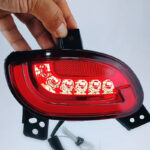 مه شکن عقب کوییک طرح سه بعدی SH رنگ قرمز