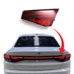 چراغ خطر عقب تارا طرح خطی جدید ( ایساکو ) روی صندوق سمت شاگرد