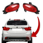 مه شکن عقب کوییک طرح سه بعدی SH رنگ قرمز