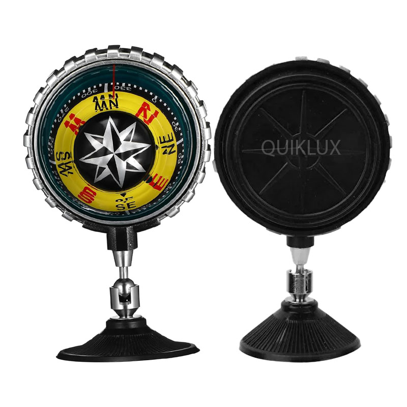 قطب نما جلو شیشه چراغ دار