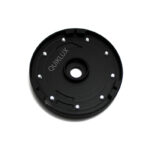 درب باک خودرو پژو 206 و 207 فلزی طرح RC - رنگ مشکی پیچ نقره ای