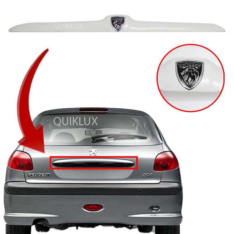 دستگیره صندوق عقب پژو 206 - 207 - رنگ سفید با آرم جدید پژو Peugeot