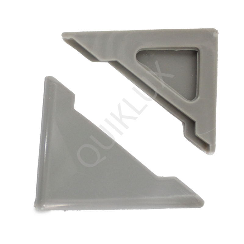 ضربه گیر مثلثی درب بسته 2 عددی – طوسی روشن