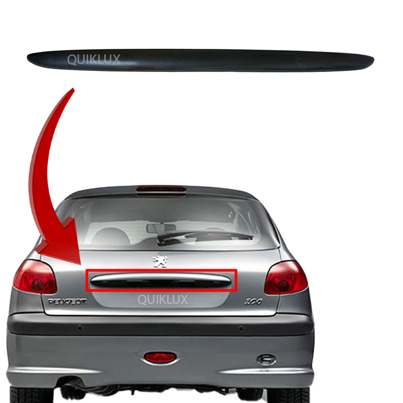 دستگيره صندوق عقب پژو 206 - 207 - رنگ مشکي ساده بدون آرم