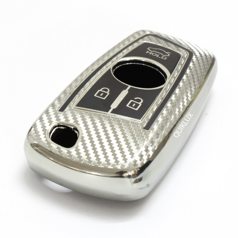 کاور سوییچ TPU طرح کربن تارا کلید (AT) لاکچری Mp - رنگ نقره ای