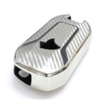 کاور سوییچ TPU طرح کربن تارا کلید خور لاکچری Mp - رنگ نقره ای