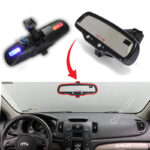 آینه وسط کاپریسی چراغ دار - مشکی