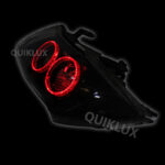 چراغ جلو اسپرت ساینا کوییک طرح حلقه نورانی رنگ قرمز