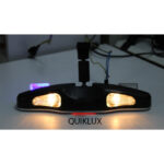 آینه وسط کاپریسی چراغ دار - مشکی کروم