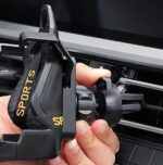 هولدر نگهدارنده موبایل طرح صندلی اسپرت مدل SX23 - مشکی نوار زرد