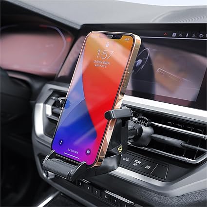 هولدر نگهدارنده موبایل طرح صندلی اسپرت مدل SX23 - مشکی نوار زرد