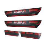 برچسب پارکابی طرح چرمی مدل ونوس نوشته QUIK_R لاتین (قرمز)