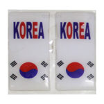 برچسب پرچم پلاک ژله ای - کره (بسته 2 عددی)