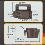 نگهدارنده چند منظوره بغل درب MP (طوسی)