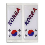 برچسب پرچم پلاک ژله ای - کره (بسته 2 عددی)