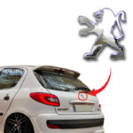 آرم شیر عقب پژو 206 - کروم (غیر اصل)