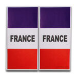 برچسب پرچم پلاک - فرانسه (بسته 2 عددی)