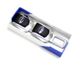 صداگیر کمربند stco چرمی بدون قفل بسته 2 عددی - لوگو KIA