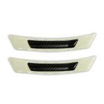 شبرنگ روی گلگیر خودرو بسته 2 عددی - سفید مشکی