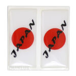 برچسب پرچم پلاک ژله ای - ژاپن (بسته 2 عددی)