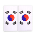 برچسب پرچم پلاک - کره جنوبی (بسته 2 عددی)