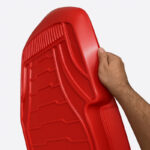 کفپوش سه بعدی ماهوت طرح چرم رنگ قرمز مناسب برای پراید