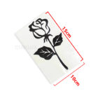 استیکر خورو pvc ضد آب - طرح گل رز مشکی