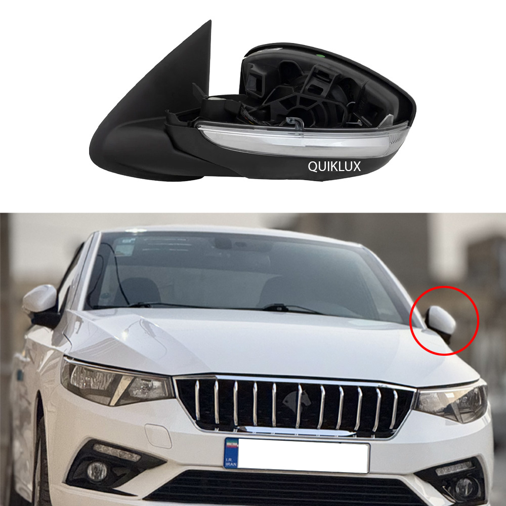 3+623+6 آینه بغل تارا کامل اتوفولدینگ تاشو برقی (بدون فلاپ رنگی) ایساکو - سمت راننده