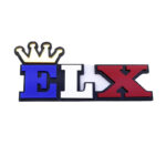 آرم پلکسی ELX با تاج - رنگ فرانسه