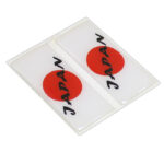 برچسب پرچم پلاک ژله ای - ژاپن (بسته 2 عددی)