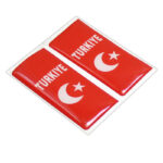 برچسب پرچم پلاک ژله ای - ترکیه (بسته 2 عددی)
