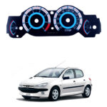 تم صفحه کیلومتر اسپرت پژو 206 - آبی