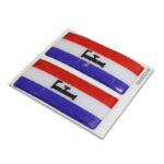 برچسب پرچم پلاک ژله ای - فرانسه (بسته 2 عددی)